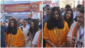 Aishwarya Rai Bachchan and Aaradhya Seek Blessings at Mumbai's GSB Ganpati Pandal