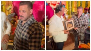 Salman Khan's Faith and Fortitude: Superstar Visits Ganpati Bappa Under Z+ Security Amidst 'Battle of Galwan' Prep - WATCH