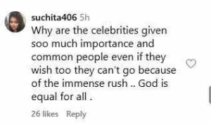 Shilpa Shetty's Lalbaugcha Raja Visit Sparks Outrage: Did VVIP Treatment Trump Equality Before God?
Hoặc
VVIP Darshan for Shilpa Shetty at Lalbaugcha Raja Fuels Debate on Temple Privilege: 'Is God Not Equal for All?'