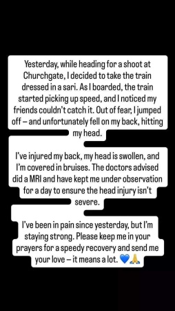 Karishma Sharma Injured Jumping from Moving Mumbai Train: Actress Suffers Head Trauma, Back Injury
