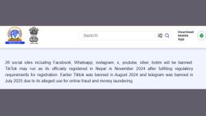 Nepal Blocks Unregistered Social Media Giants: Facebook, YouTube Among Those Affected