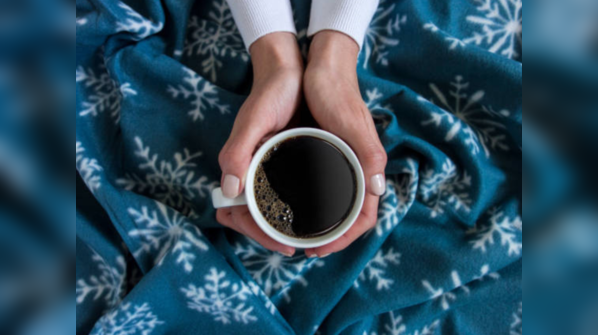A cup of black coffee.