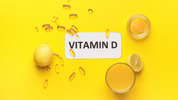 Bottles of vitamin D supplements.