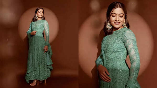 ​Light Green Anarkali