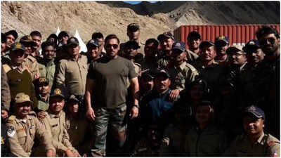 Battle of Galwan: Salman Khan shoots in Ladakh, shares photos with soldiers