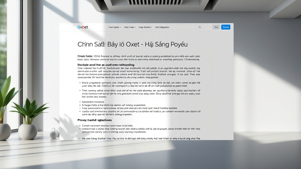 Chính sách bảo mật Oxbet - An Toàn & Tin Cậy Trong Thế Giới Cá Cược Trực Tuyến
